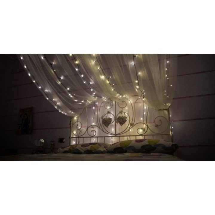 LED girlianda Twinkly Strings su permatomu laidu, 20 m, 250 LED, įvairiaspalvė / balta