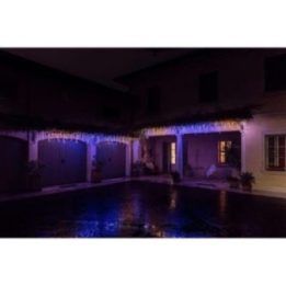 Išmanieji RGB LED varvekliai Twinkly, 190 LED, 5 × 0,7 m, įvairiaspalviai