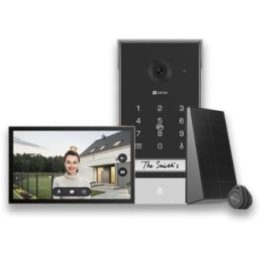 Vaizdo telefonspynė EZVIZ EP7 2K Wi-Fi, IP65, juoda ir sidabro spalvos