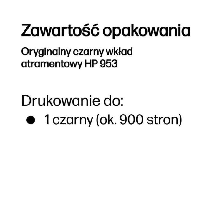 Rašalo kasetė HP 953, 900 psl., juoda