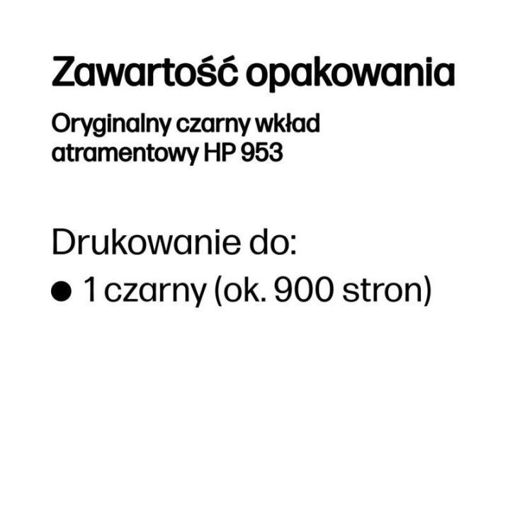 Rašalo kasetė HP 953, 900 psl., juoda