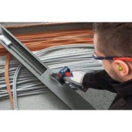 Akumuliatorinis kampinis šlifuoklis Bosch GWS 12V-76, 7,6 cm, trijų spalvų
