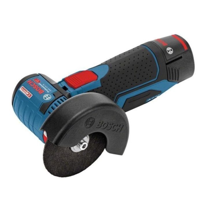 Akumuliatorinis kampinis šlifuoklis Bosch GWS 12V-76, 7,6 cm, trijų spalvų