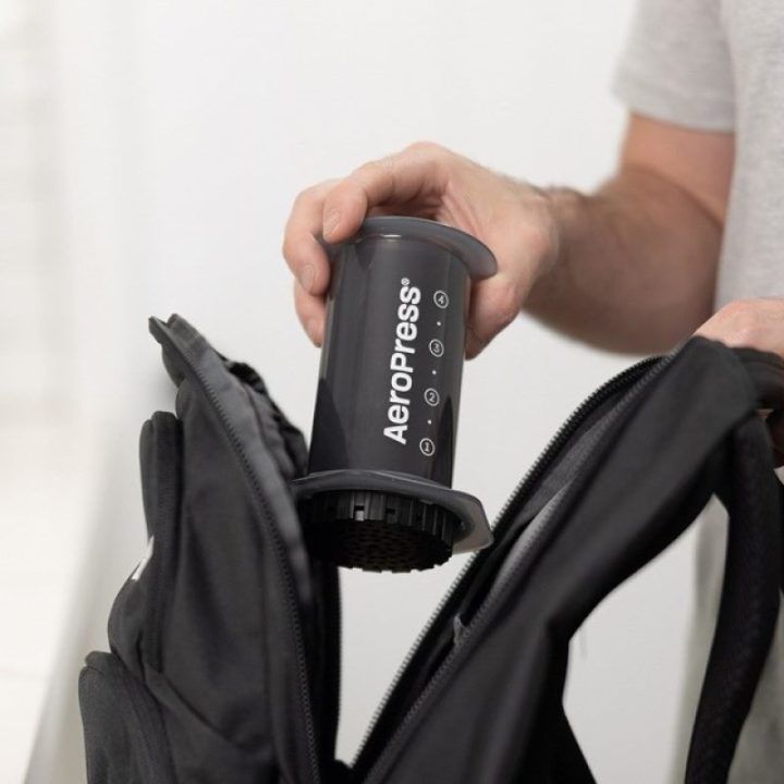 Rankinis kavos ruošimo įrenginys AeroPress, 250 ml, juodos ir skaidrios spalvos
