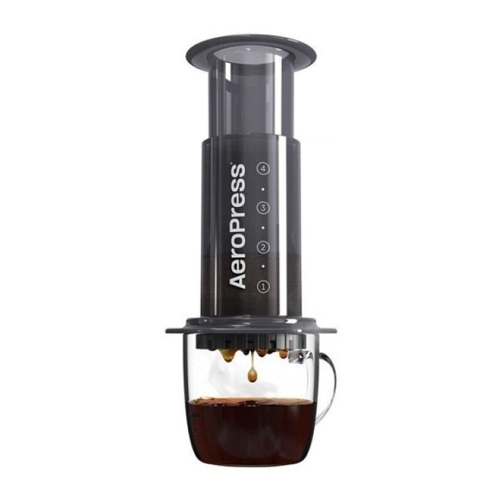 Rankinis kavos ruošimo įrenginys AeroPress, 250 ml, juodos ir skaidrios spalvos