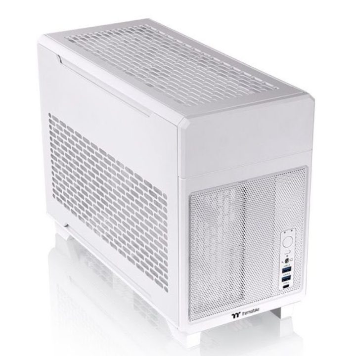 Mini Tower kompiuterio korpusas Thermaltake TR100, baltas