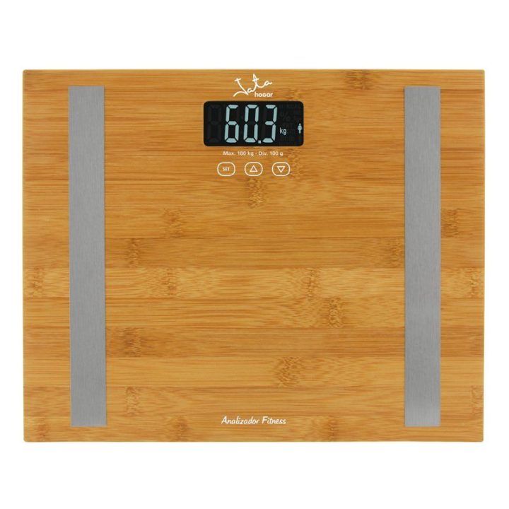 Bambukinės kūno sudėties svarstyklės Jata Bamboo, 180 kg