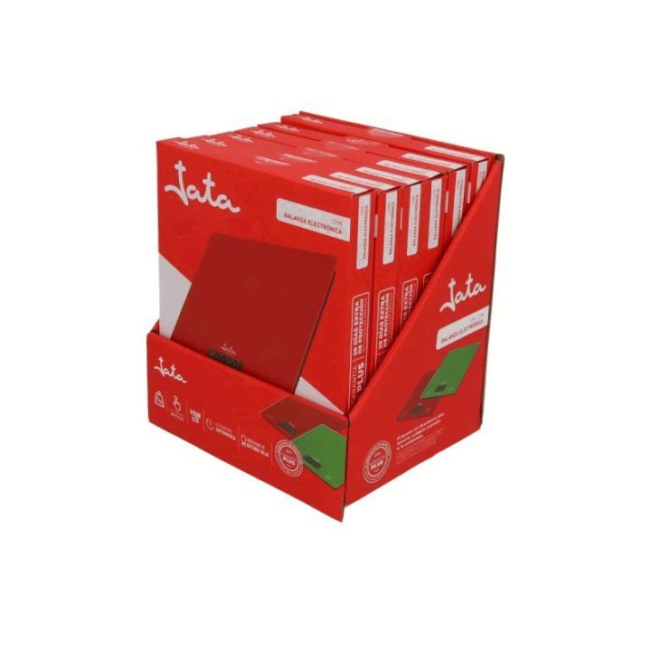 Elektroninės virtuvinės svarstyklės Jata 729/R, 5 kg, raudonos