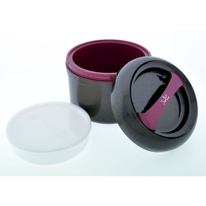 Pietų indas Jata 943, 3 l, juodas su violetine