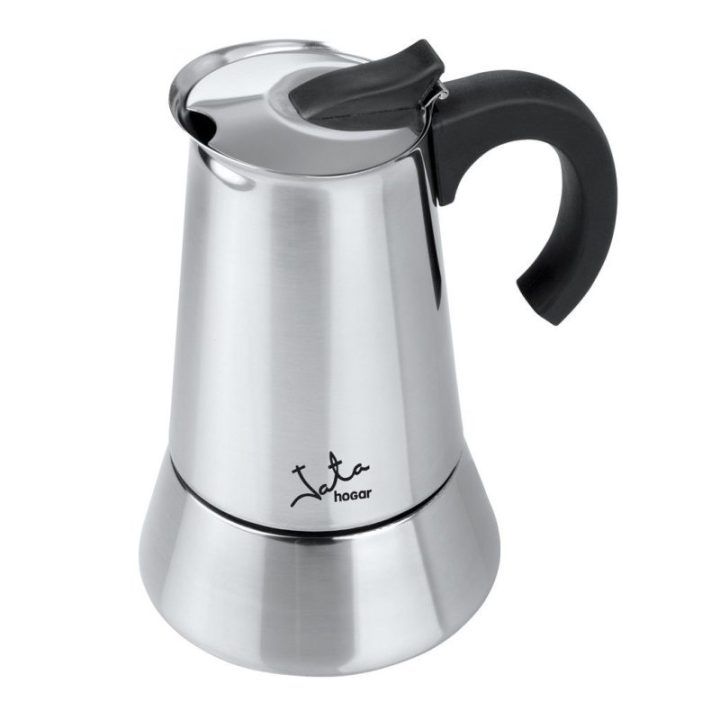 Moka kavinukas Jata CAX112, 12 puodelių, juodos ir nerūdijančiojo plieno spalvos