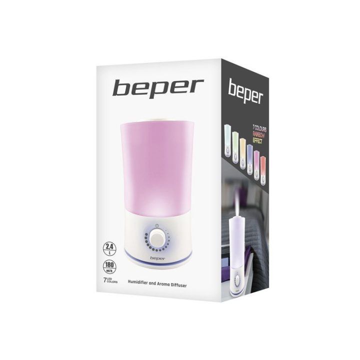 Ultragarsinis drėkintuvas ir aromato difuzorius Beper 70.401, 2,4 l, 25 W