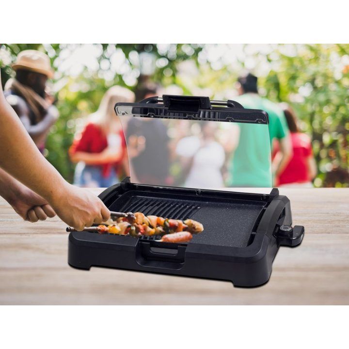 Elektrinė kepsninė su 5 temperatūros lygiais Beper, 2200 W, 39 × 29 cm
