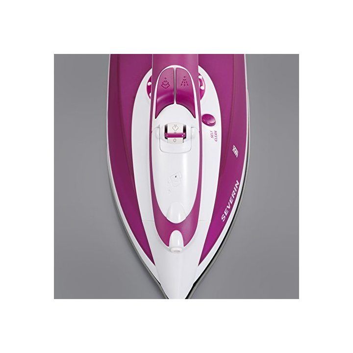 Sauso ir garinio lyginimo lygintuvas su reguliuojamu garu Severin BA 3243, 2400 W, 0,2 l, raudonas ir baltas