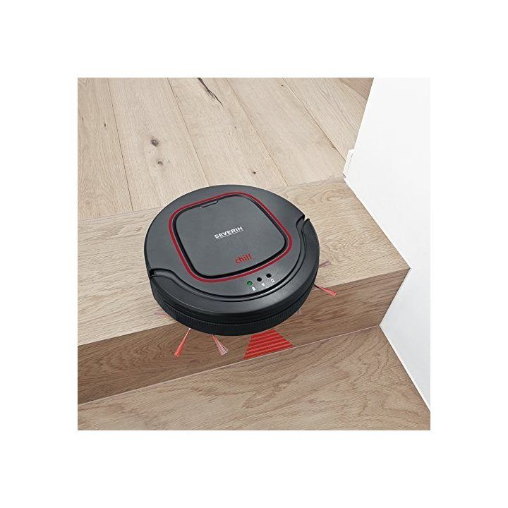 Robotas dulkių siurblys Severin RB 7025, 0,35 l, juodos, pilkos ir raudonos spalvos
