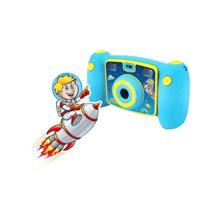 Vaikiškas fotoaparatas Easypix KiddyPix Galaxy, mėlynas su geltona