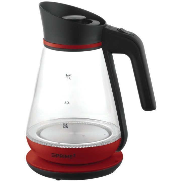 Borosilikatinio stiklo elektrinis virdulys Prime3 SEK51RD, 1,5 l