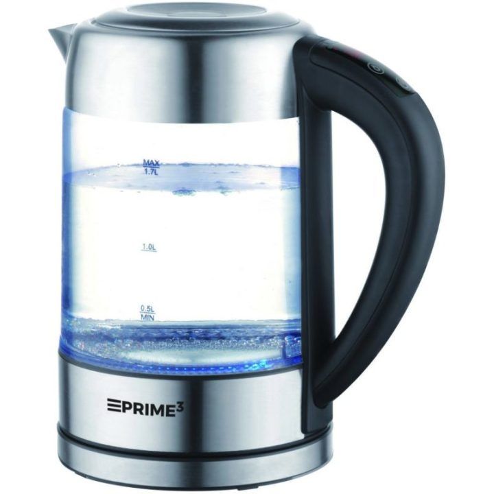 Stiklinis elektrinis virdulys Prime3 SEK81, 1,7 l, 2200 W