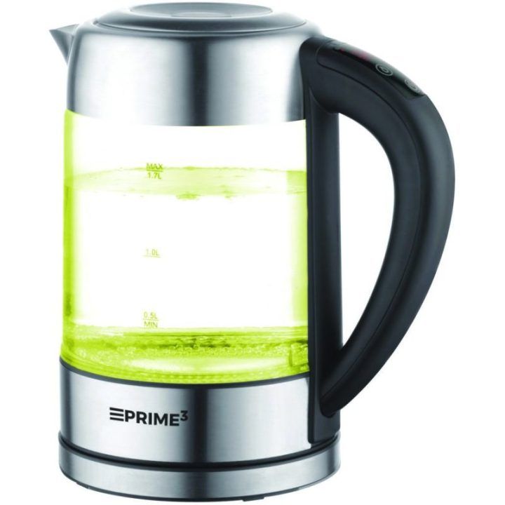 Stiklinis elektrinis virdulys Prime3 SEK81, 1,7 l, 2200 W