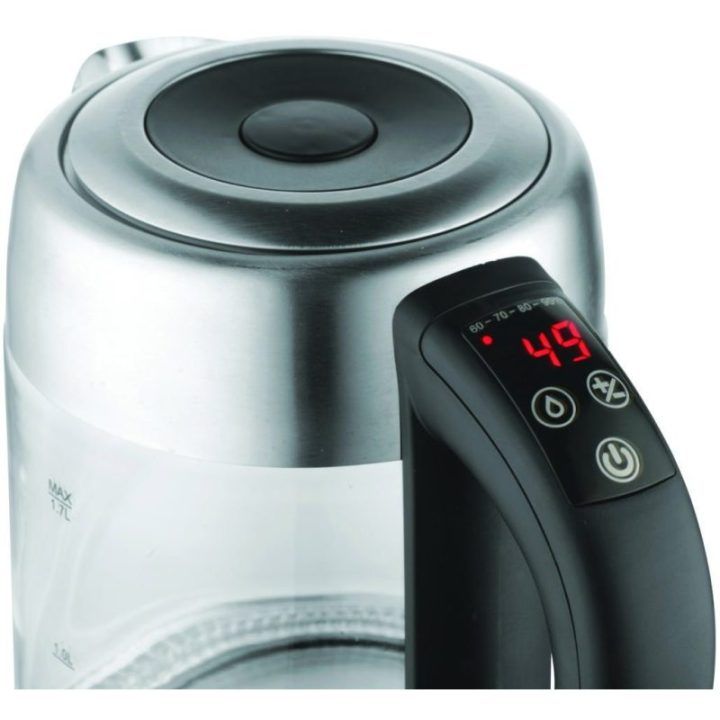 Stiklinis elektrinis virdulys Prime3 SEK81, 1,7 l, 2200 W