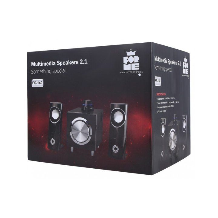 Kolonėlių sistema 2.1 ForMe FS-140, 16 W, juoda