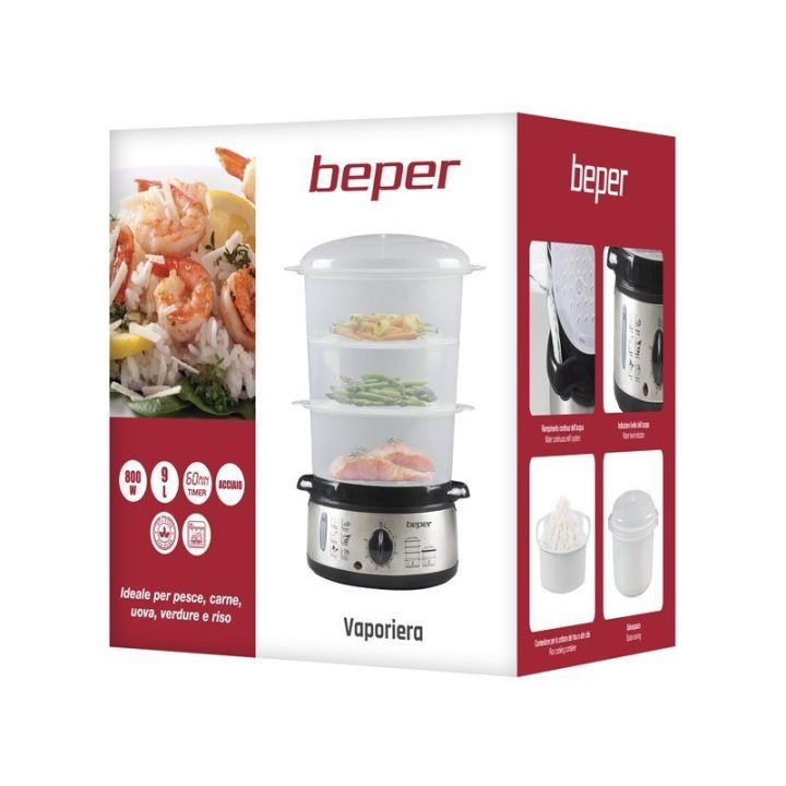 Garintuvas su trimis dubenėliais Beper BC.250, 9 l, 800 W