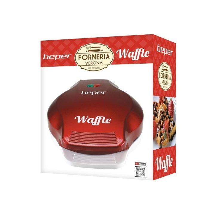 Vaflinė su 18 cm nepridegančia plokšte Beper Party Line, 1000 W