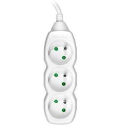 PAVADINIMAS: Elektros ilgintuvas su 3 lizdais Tracer PowerCord, 1,5 m, baltas