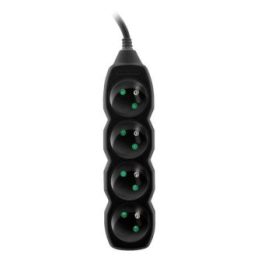 Maitinimo ilgintuvas su 4 lizdais Tracer PowerCord, 3 m, juodas