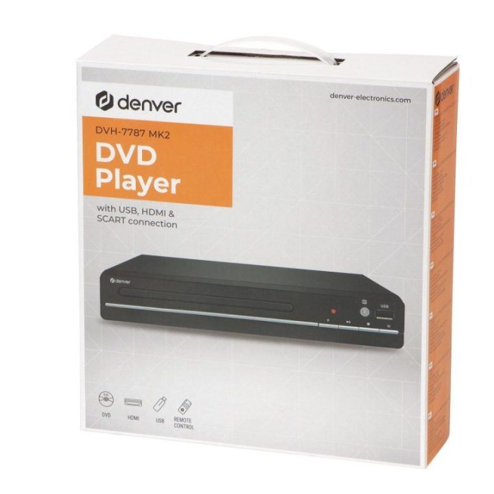 DVD įrašytuvas Denver DVH-7787 MK3, juodas