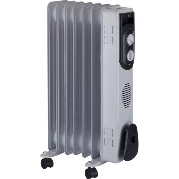 Alyvinis radiatorius Jata R107, 1500 W, pilkas