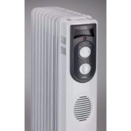 Elektrinis tepalinis radiatorius su reguliuojamu termostatu Jata R109, 2000 W, pilkas