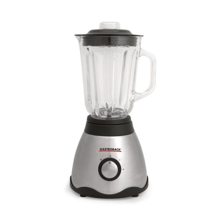 Pastatomas trintuvas Gastroback Vital, 500 W, 1,5 l, juodas su nerūdijančiojo plieno korpusu