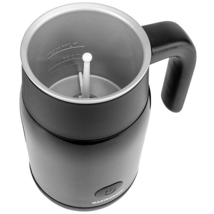 Automatinis pieno putų plakiklis Gastroback Latte Magic, 350 ml, 500 W, juodas