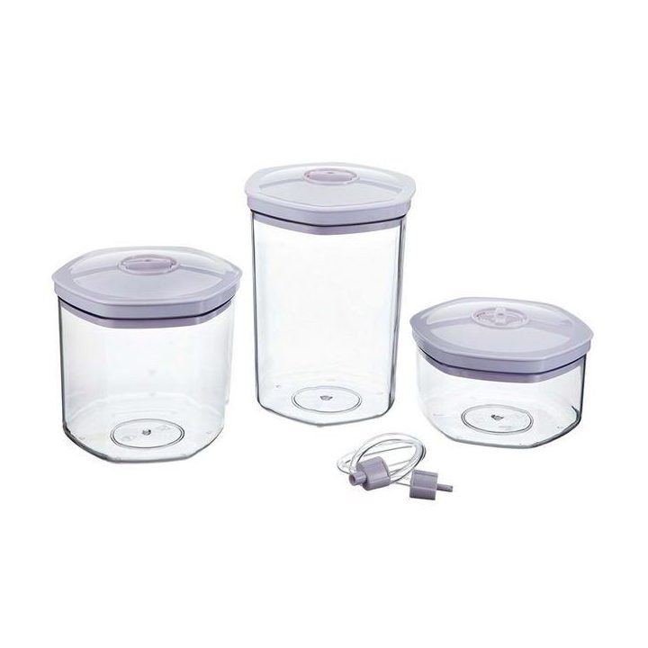 Apvalių vakuumavimo indelių rinkinys Gastroback, 3 vnt