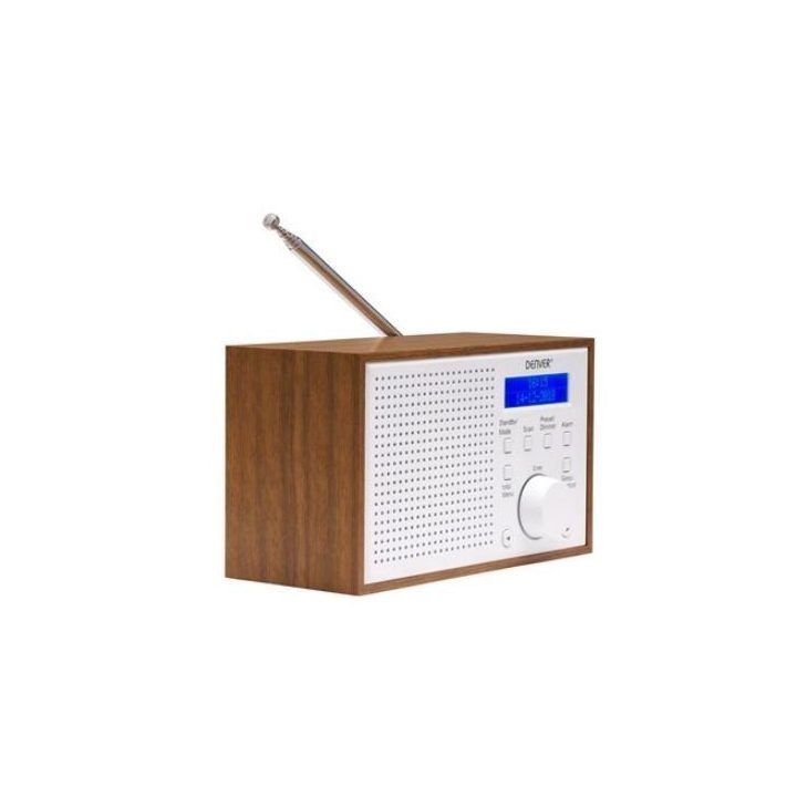 Skaitmeninis radijas su DAB+ ir FM Denver DAB-46W, baltas
