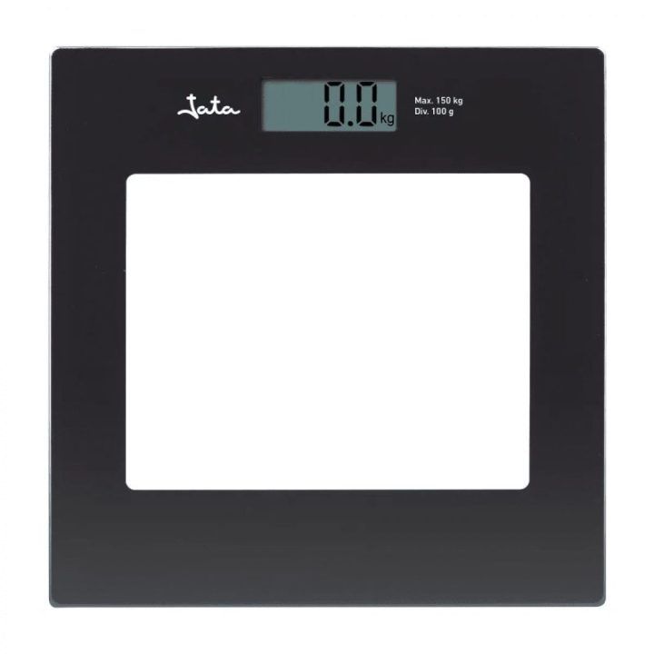Elektroninės vonios svarstyklės Jata 290N, 150 kg, juodos