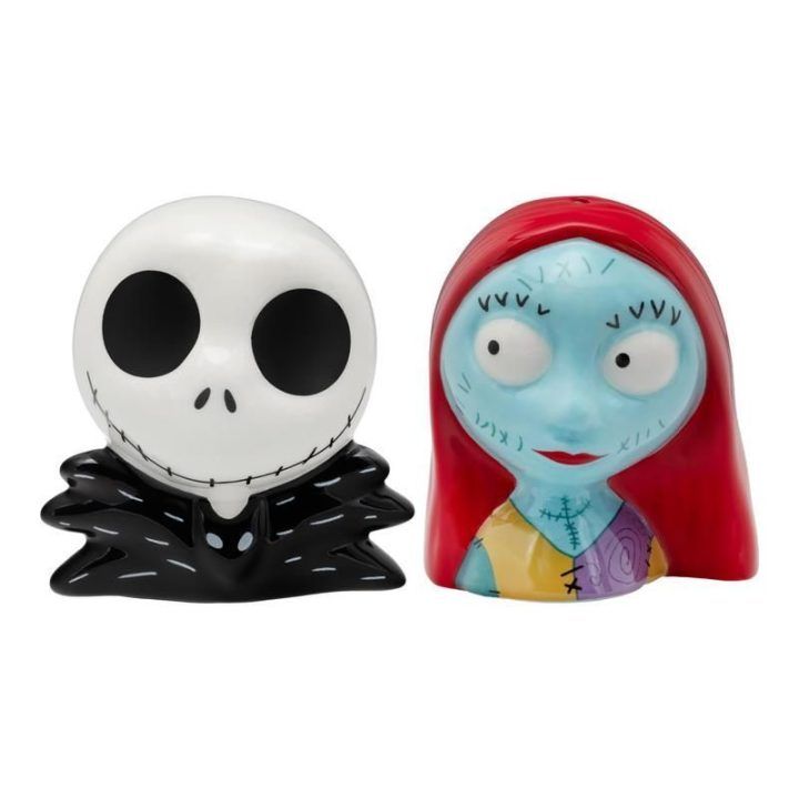 Druskos ir pipirų indelių rinkinys su Džeku ir Sally Paladone Nightmare Before Christmas