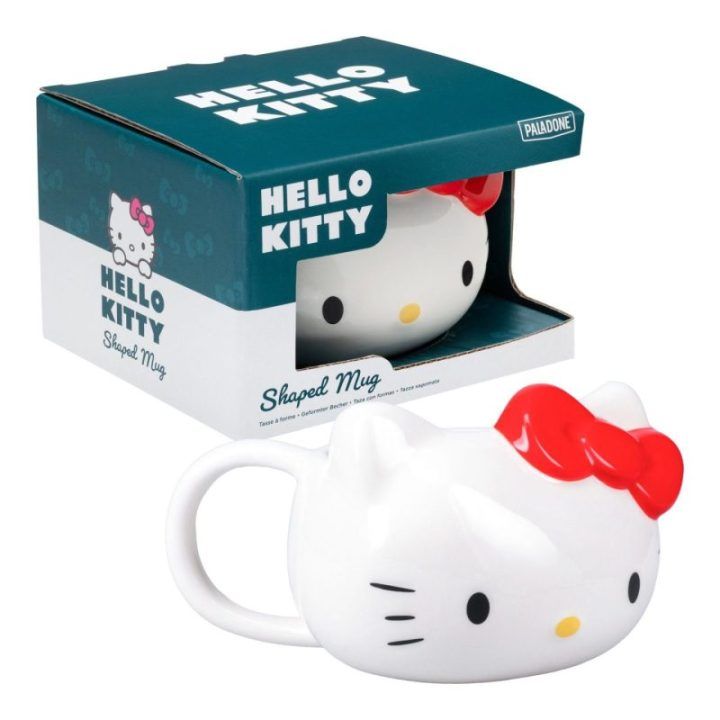 Keraminis puodelis Hello Kitty galvos formos Paladone, 300 ml