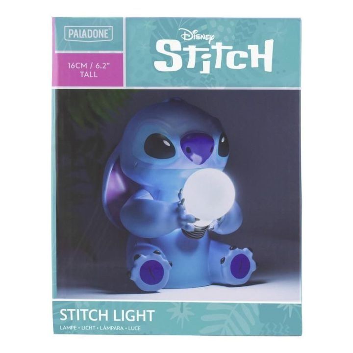 Naktinis šviestuvas su Stitch personažu Paladone, 16 cm, mėlynas