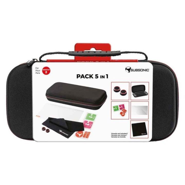 Žaidimų konsolės priedų rinkinys Switch 2 Subsonic, 5 viename