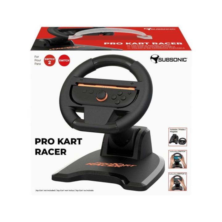 Žaidimų vairas Nintendo Switch 1/2 Subsonic Pro Kart Racer