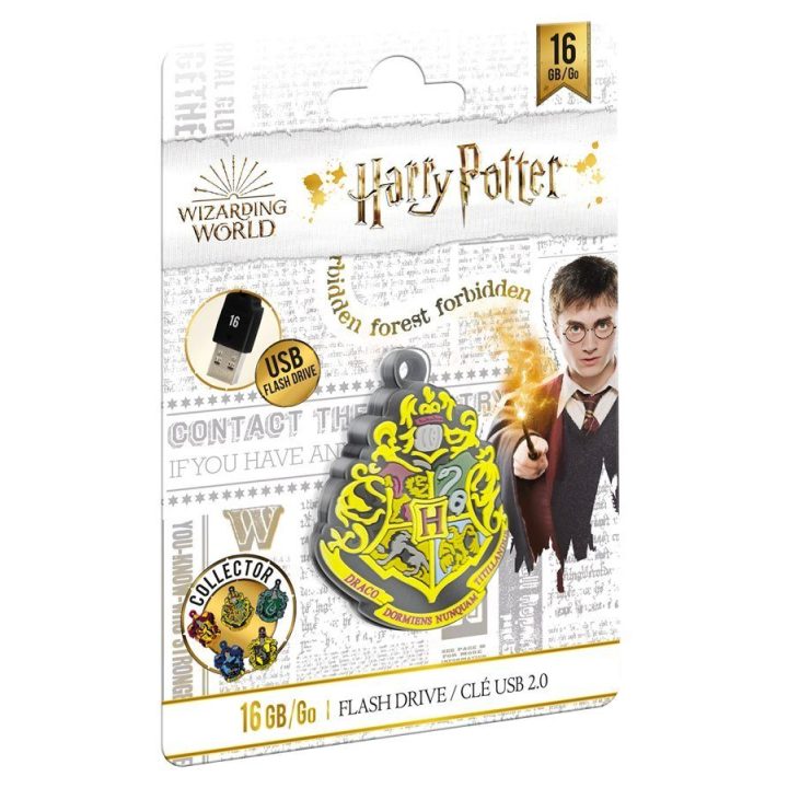 USB 2.0 atmintinė su Hogvartso herbais Emtec Collector Hogwarts, 16 GB