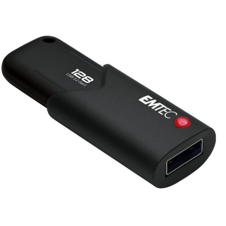 USB atmintinė USB 3.2 Gen 1 EMTEC Click Secure, 128 GB