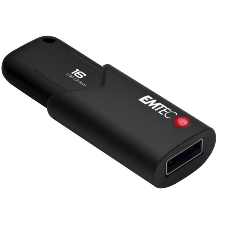 USB atmintinė USB 3.2 Emtec Click Secure B120, 16 GB