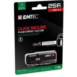 USB 3.2 atmintinė EMTEC Click Secure B120, 256 GB