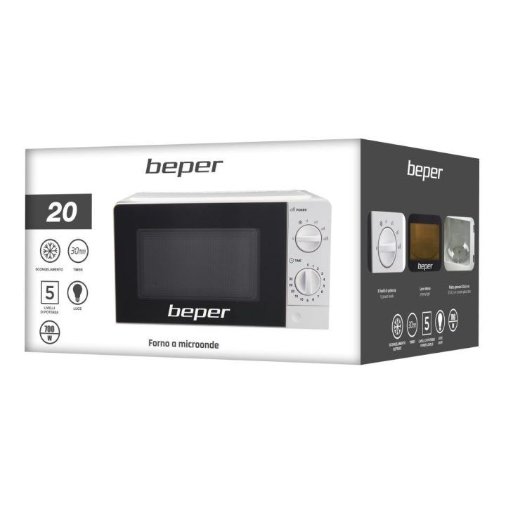 Mikrobangų krosnelė Beper BF.570, 20 l, 700 W