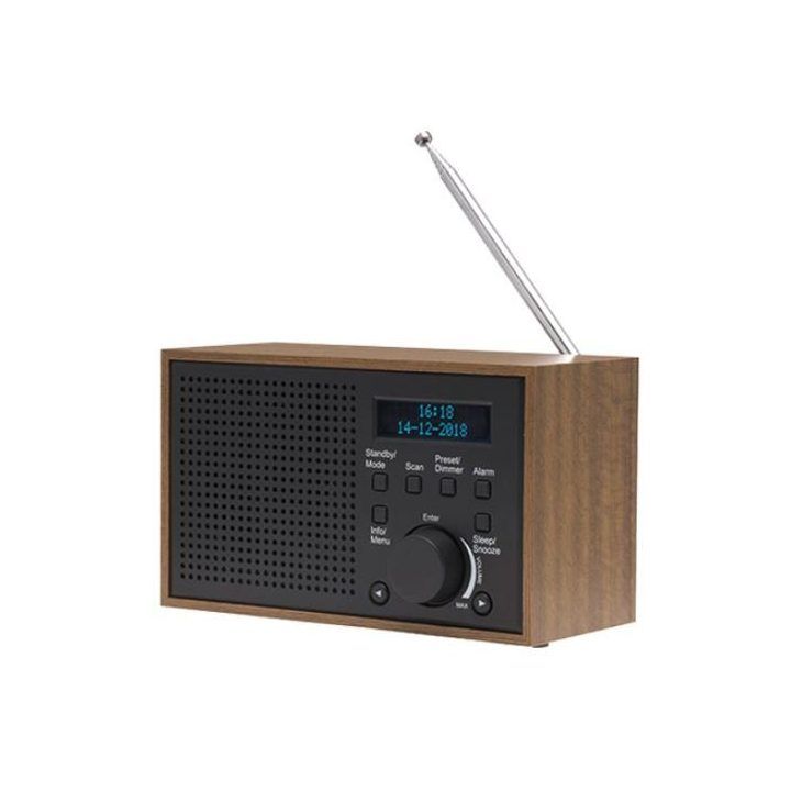 DAB+ skaitmeninis radijas su FM imtuvu Denver DAB-46DGR, 2 W, tamsiai pilkas