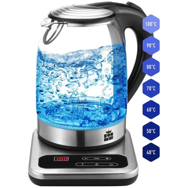 Elektrinis virdulys su temperatūros pasirinkimu FORME FKG-1017, 1,7 l