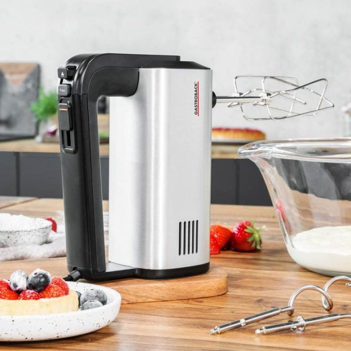 Rankinis plaktuvas Gastroback Design Pro, 500 W, juodos ir sidabro spalvos
