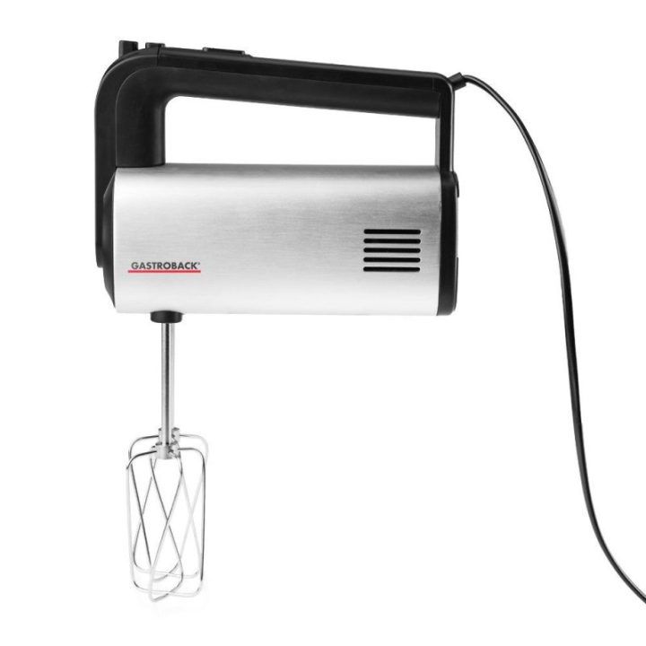 Rankinis plaktuvas Gastroback Design Pro, 500 W, juodos ir sidabro spalvos